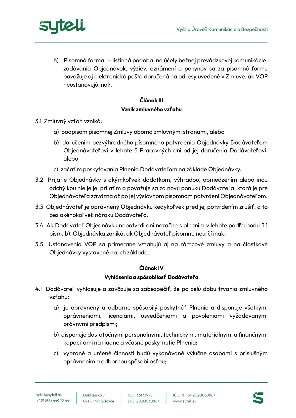 Všeobecné obchodné podmienky - Strana 3