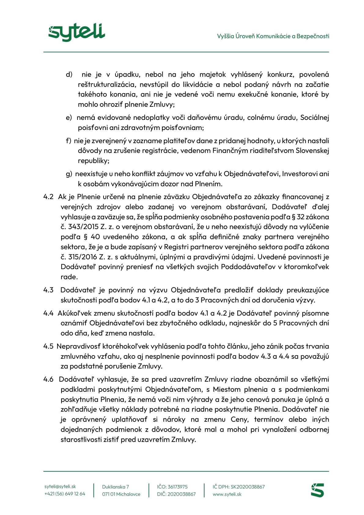 Všeobecné obchodné podmienky - Strana 4